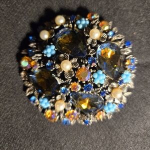 Rare Estate ART Silver Brooch Textured Jewelry Piece By Arthur Pepper